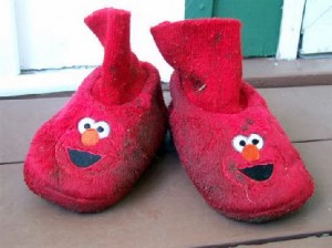 Muddy Elmo Slippers