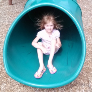 Jess on slide